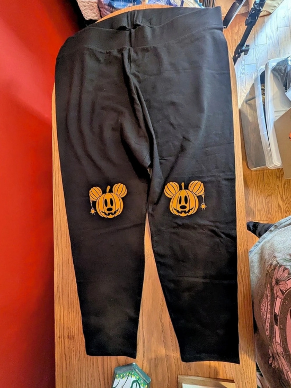 Disney Parks Mickey Mouse Jack-O'-Lantern Halloween Leggings